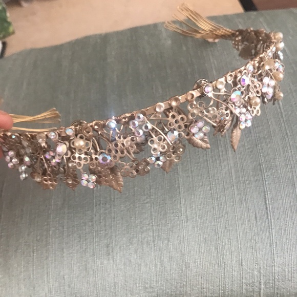 Tiara vintage new and stunning gold - Picture 4 of 7